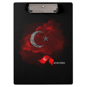 Turkey flag clipboard