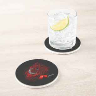 Turkey flag coaster