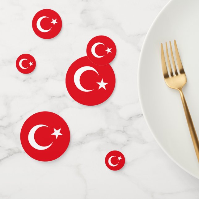 Turkey Flag Confetti (Group)