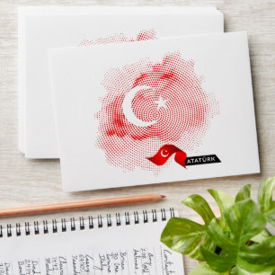 Turkey flag envelope