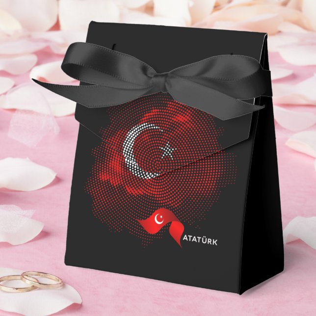 Turkey flag favour box (Wedding)