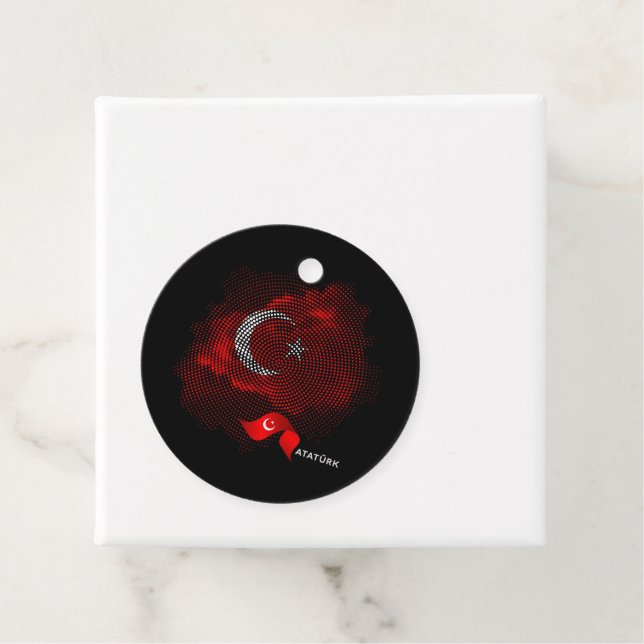Turkey flag favour tags (In Situ)