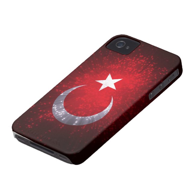 Turkey Flag Firework Case-Mate iPhone Case (Bottom)