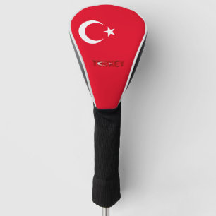 Turkey flag golf head cover