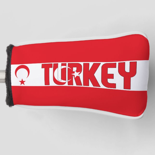 Turkey Flag Gorgeous Patriotic Golf Head Cover (Front)