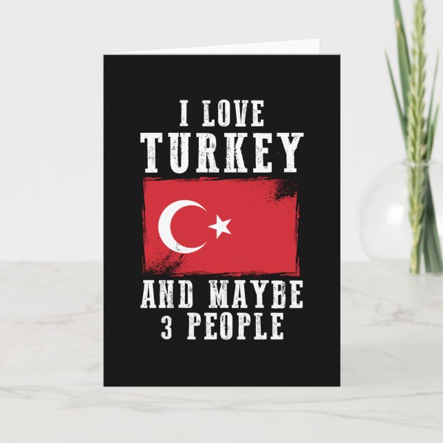 Turkey Flag Home Country Card (Front)