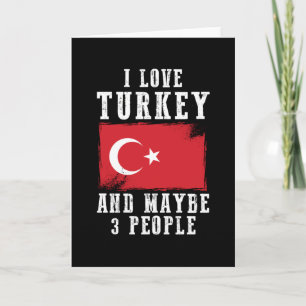 Turkey Flag Home Country Card