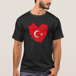 Turkey Flag I love Turkey It is in my DNA  for Tur T-Shirt