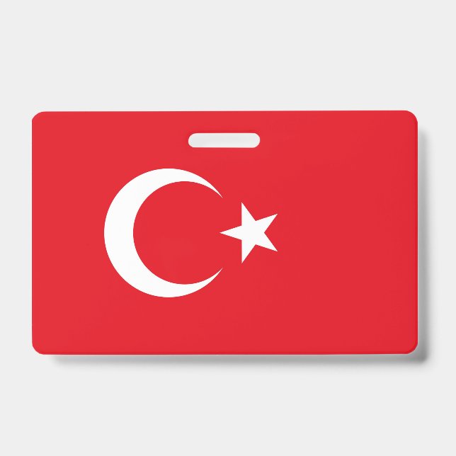 Turkey Flag ID Badge (Front)