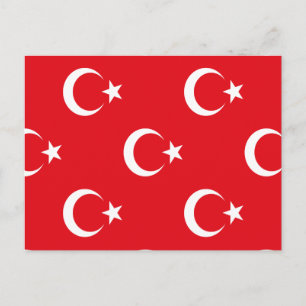 Turkey Flag Invitation Postcard