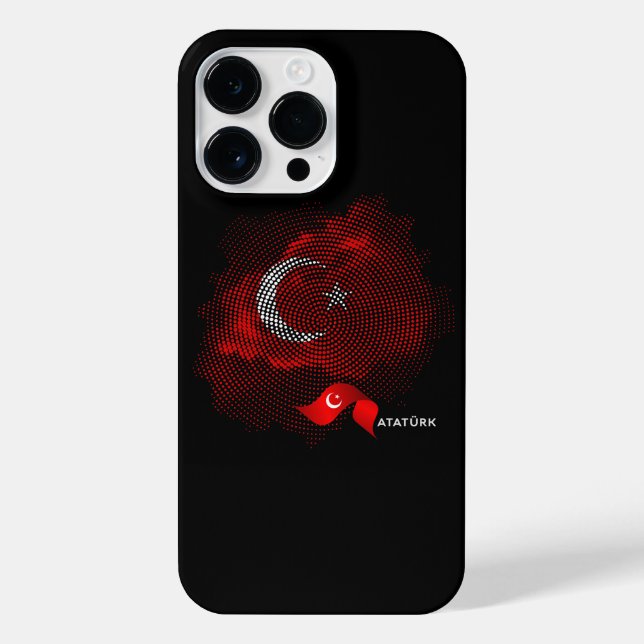 Turkey flag iPhone case (Back)