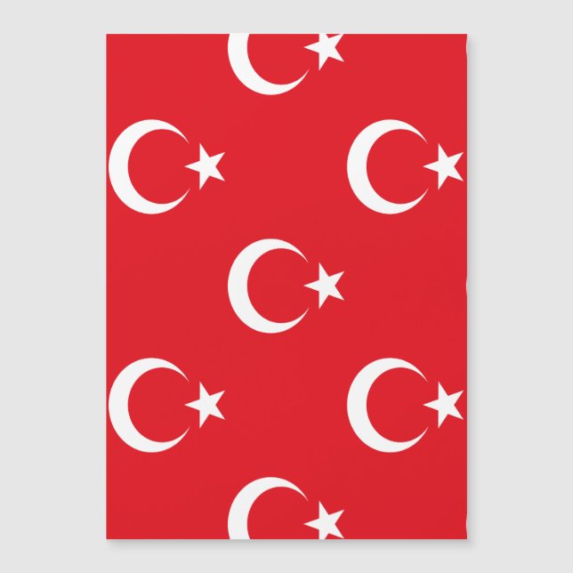Turkey Flag Magnetic Invitation (Front)