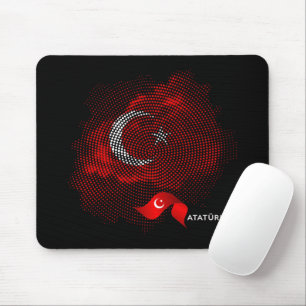 Turkey flag mouse pad
