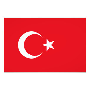 Turkey Flag Photo Print