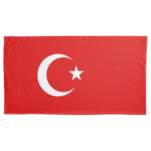 Turkey flag pillowcase
