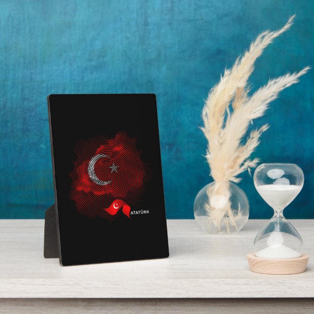 Turkey flag plaque (Side)
