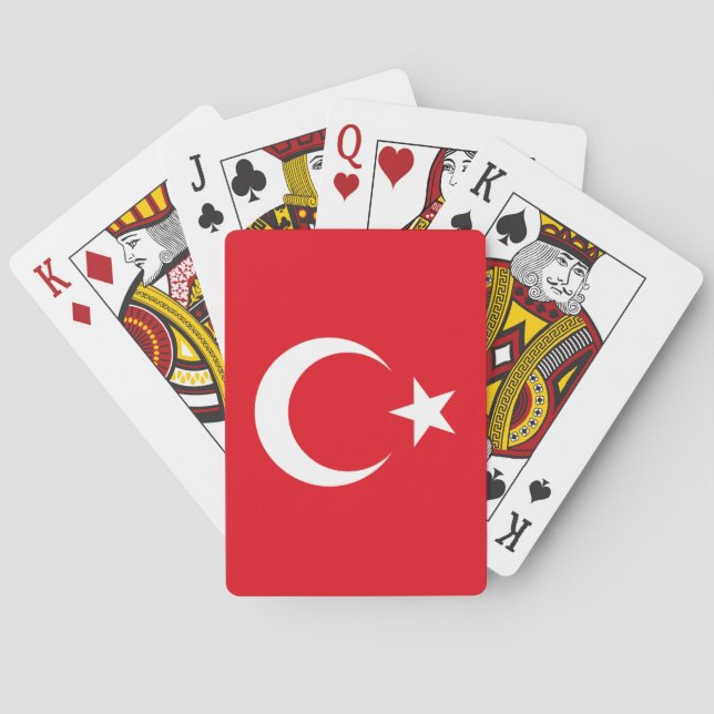 Turkey Flag Playing Cards (Back)