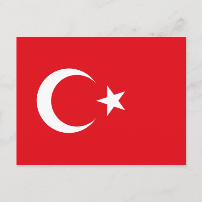 turkey flag postcard (Front)