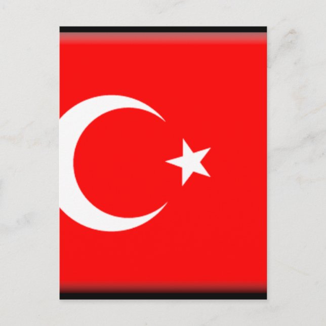 Turkey Flag Postcard (Front)