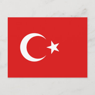 Turkey Flag Postcard
