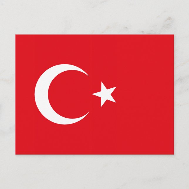 Turkey Flag Postcard (Front)