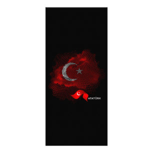 Turkey flag rack card