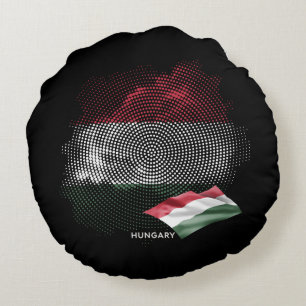 Turkey flag round cushion