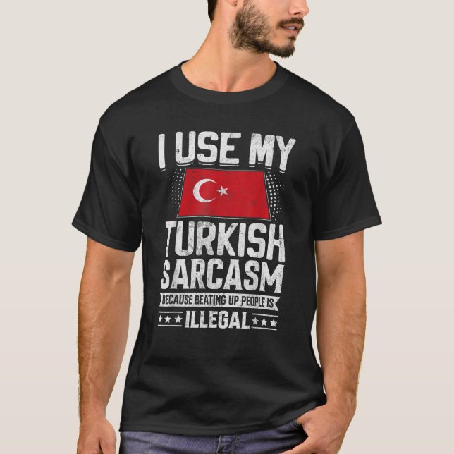 Turkey Flag Souvenirs for Turkish Men Women  T-Shirt (Front)