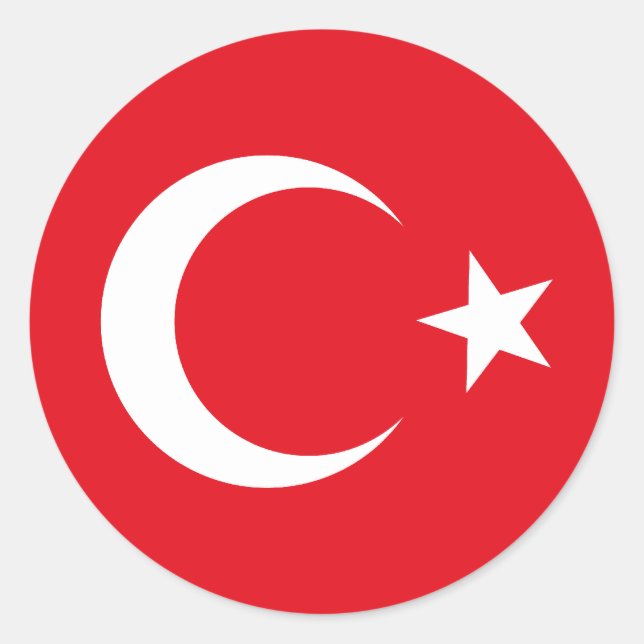 Turkey Flag Sticker (Front)
