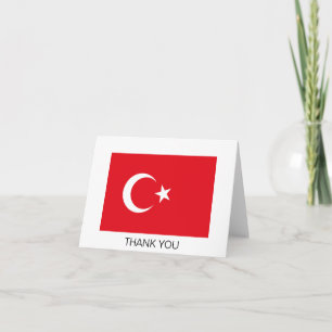 Turkey Flag Thank You Card