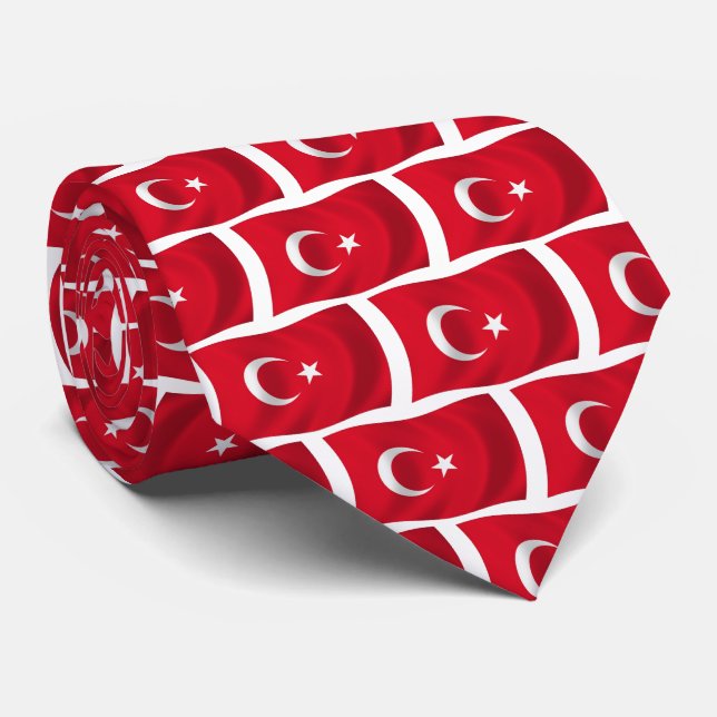 Turkey Flag Tie (Rolled)