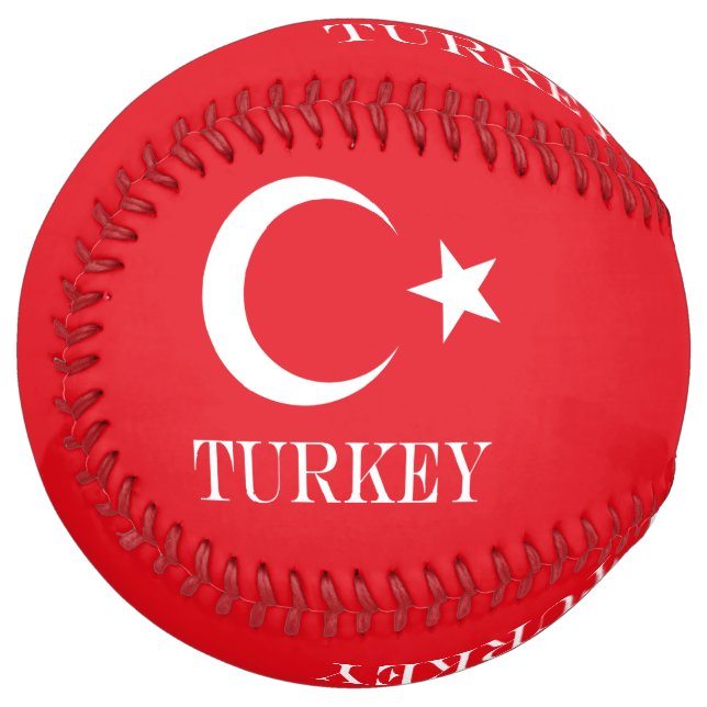 Turkey flag Turkish Softball (Front Left)