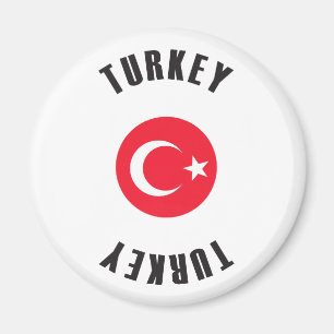 Turkey Flag Wheel Magnet