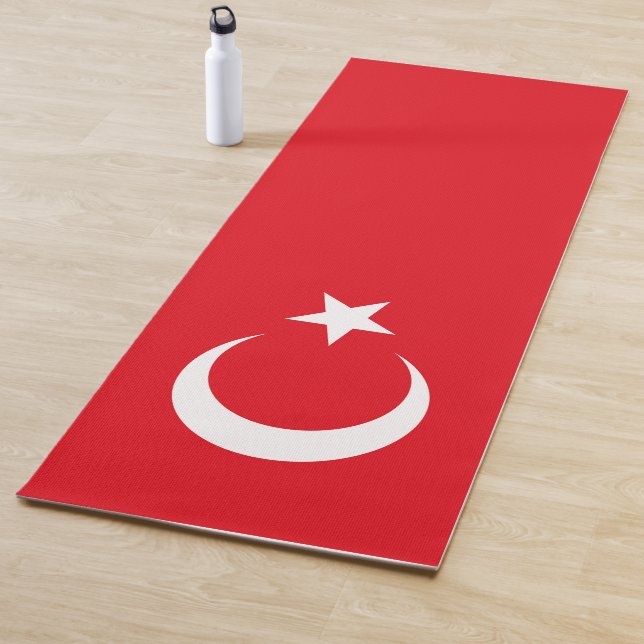 Turkey Flag Yoga Mat (In Situ)