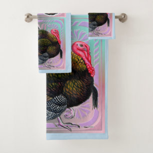 Turkey: Floral Bronze Tom Bath Towel Set