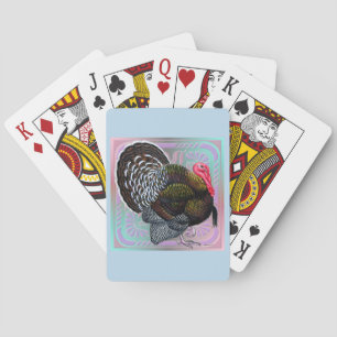 Turkey:  Floral Bronze Tom Playing Cards