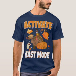 Turkey Food Pie Pumpkin Celebration Fun Thanksgivi T-Shirt