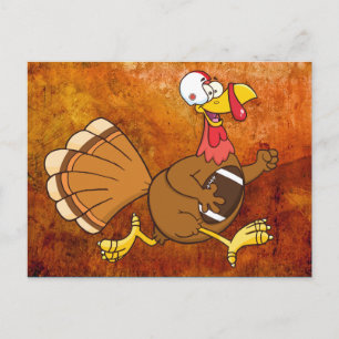 turkey football player postcard