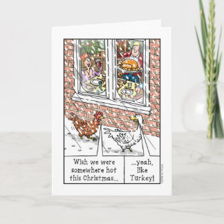 Turkey for Christmas Holiday Card