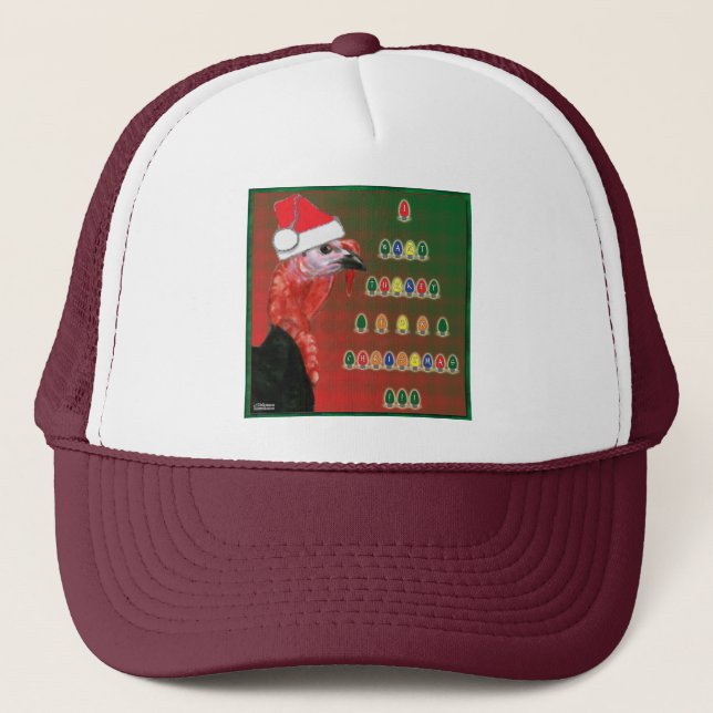 Turkey For Christmas Trucker Hat (Front)
