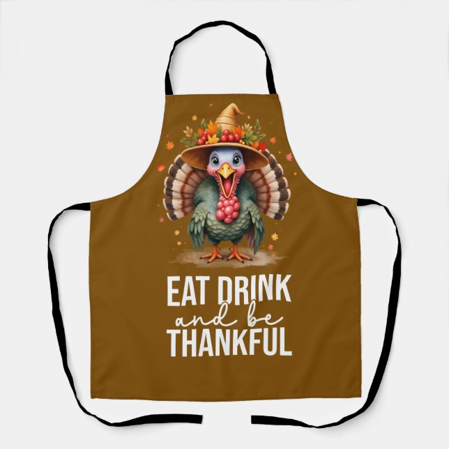 Turkey for thanksgiving party apron (Front)