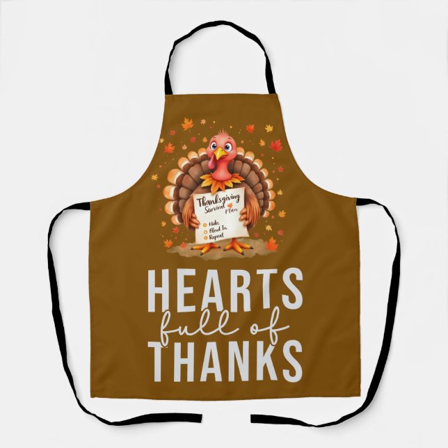 Turkey for thanksgiving party apron (Front)