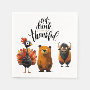 TURKEY for thanksgiving themed Fall Dinner Table Napkin