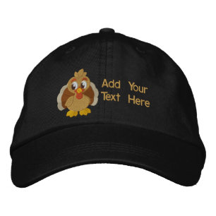 Turkey Fun Embroidered Hat