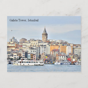 Turkey Galata Tower Istanbul Postcard