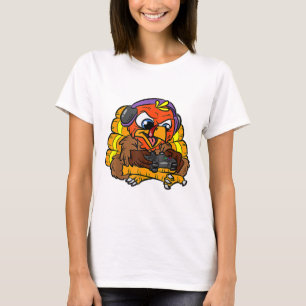 Turkey Gamer Funny Thanksgiving Cool Video Games G T-Shirt