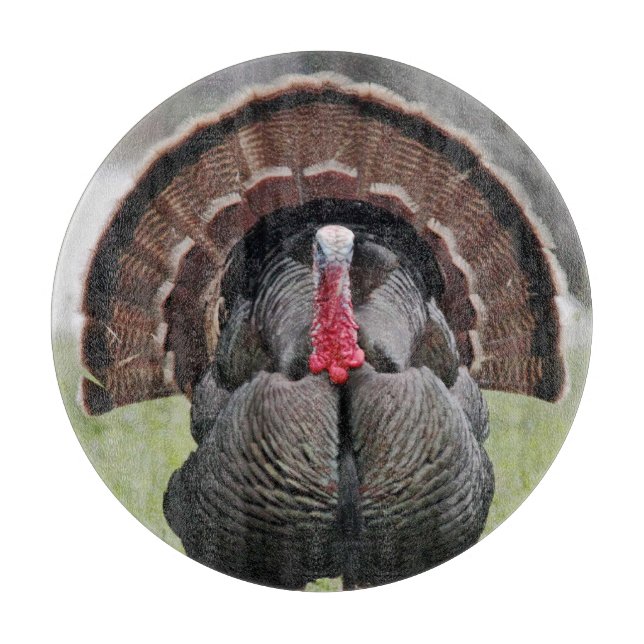 Turkey Glass Cutting Board (Front)