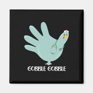 Turkey Gloves Gobble Thankful Nurse Thanksgiving 5 Magnet