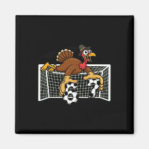 Turkey Goalie Soccer 67 Six Seven Boys Thanksgivin Magnet