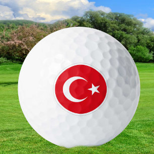 Turkey Golf Balls, Turkish Flag golfers / Patriots Golf Balls